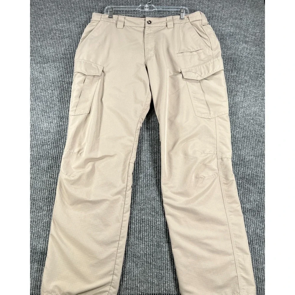 5.11 Tactical Cargo Pants Mens 38x34 Beige Security Utility Work Outdoor